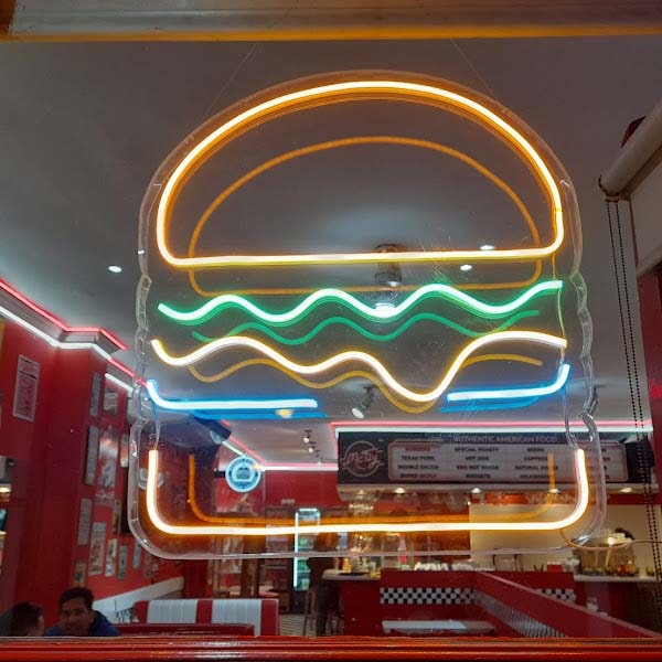 Led Neon de hamburguesa